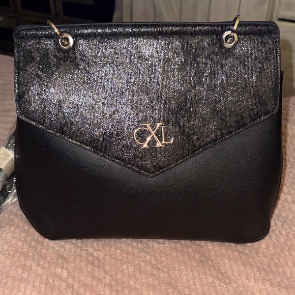 Christian Lacroix Handbags - Christian Lacroix Black and Silver Shoulder Bag